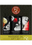 Hemp Seed Natural Body Care Edible Massage Oil Gift Set 3 Each 2 Ounce Bottles